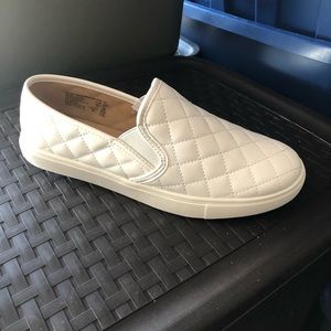 White slip in sneakers